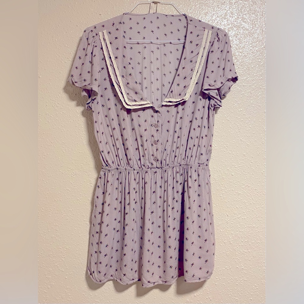 Vintage Free People Sample Sale Short Sleeve Top Size Medium 1930s/40s inspired